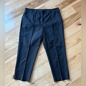 ASOS | Black Pleated High Rise Wide Leg Trousers - Size 16